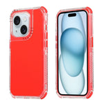 Dreamland 3 in 1 Solid Color Transparent Frame PC + TPU Phone Case, For iPhone 15 Plus, For iPhone 15