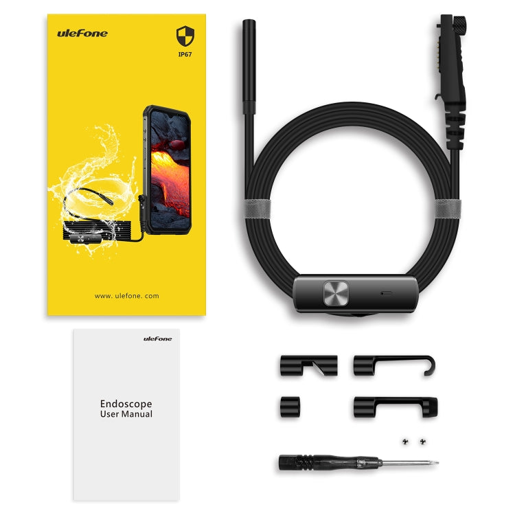 Ulefone 내시경 E1 IP67 방수 3-in-1 내시경 Ulefone Power Armor 21 / 19 / 18T / 16 Pro / 13 / Armor Pad용, uSmart E1