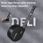 deli HT8519 5m x 19mm 고정밀 가정용 강철 줄자, 두꺼운 측정 테이프, 1개
