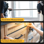 deli HT8519 5m x 19mm 고정밀 가정용 강철 줄자, 두꺼운 측정 테이프, 1개