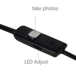 AN97 방수 마이크로 USB 내시경 스네이크 튜브 검사 카메라 OTG 기능 안드로이드 휴대폰용, 6개 LED 포함, 5.5mm, 8mm