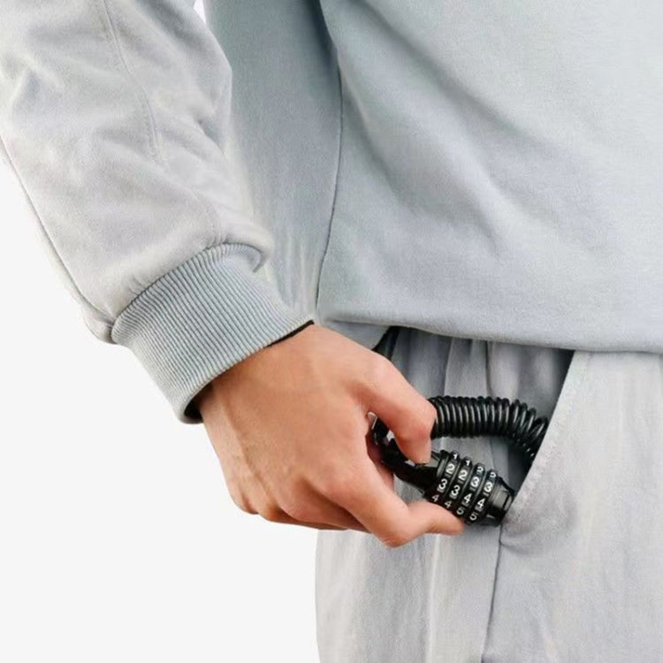 휴대용 자전거 자물쇠 도난 방지 비밀번호 자물쇠, 4자리