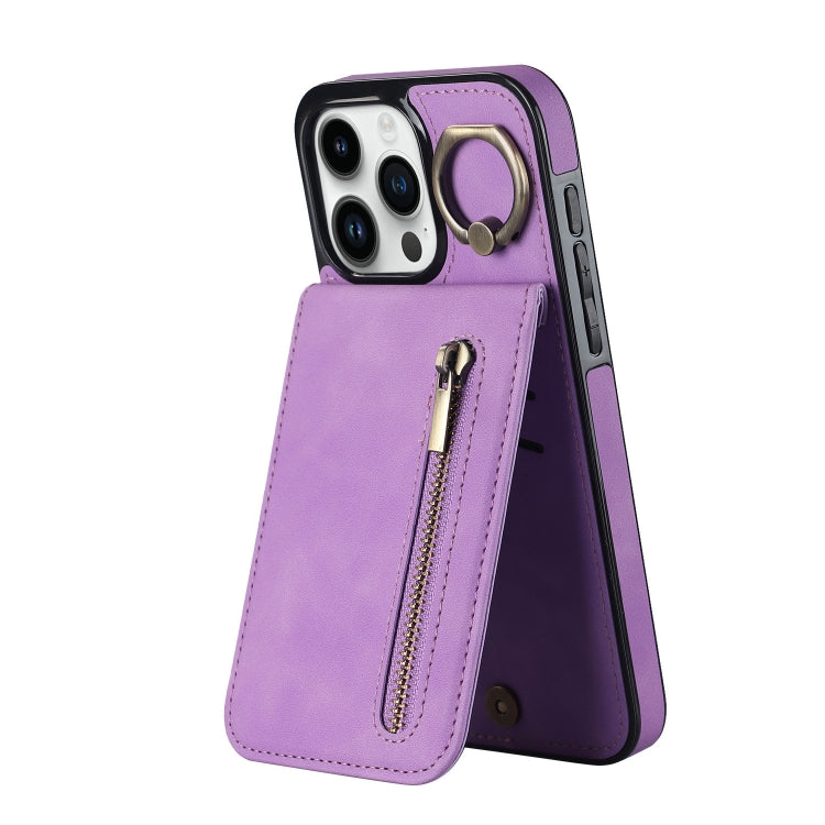 레트로 링과 지퍼 RFID 카드 슬롯 휴대폰 케이스, iPhone 16 Pro용, iPhone 16 Plus용, iPhone 16용, iPhone 15 Pro Max용, iPhone 15 Pro용, iPhone 15 Plus용