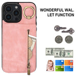레트로 링과 지퍼 RFID 카드 슬롯 휴대폰 케이스, iPhone 16 Pro용, iPhone 16 Plus용, iPhone 16용, iPhone 15 Pro Max용, iPhone 15 Pro용, iPhone 15 Plus용