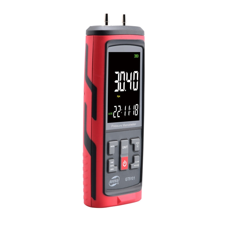 BENETECH GT5101 LCD 디스플레이 차압계, 1KPa, 2KPa, 4KPa, 10KPa, 40KPa, 50KPa, 125Pa, 250Pa, 100KPa