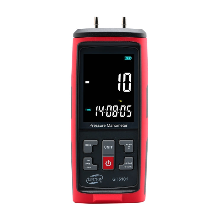 BENETECH GT5101 LCD 디스플레이 차압계, 1KPa, 2KPa, 4KPa, 10KPa, 40KPa, 50KPa, 125Pa, 250Pa, 100KPa