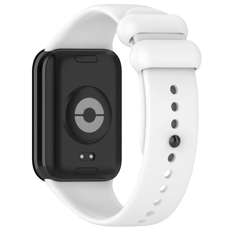Solid Color Black Buckle Silicone Watch Band, For Xiaomi Band 10 Pro / Redmi Watch 6 / 5