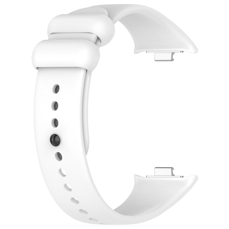 Solid Color Black Buckle Silicone Watch Band, For Xiaomi Band 10 Pro / Redmi Watch 6 / 5