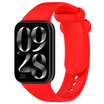 Solid Color Black Buckle Silicone Watch Band, For Xiaomi Band 10 Pro / Redmi Watch 6 / 5