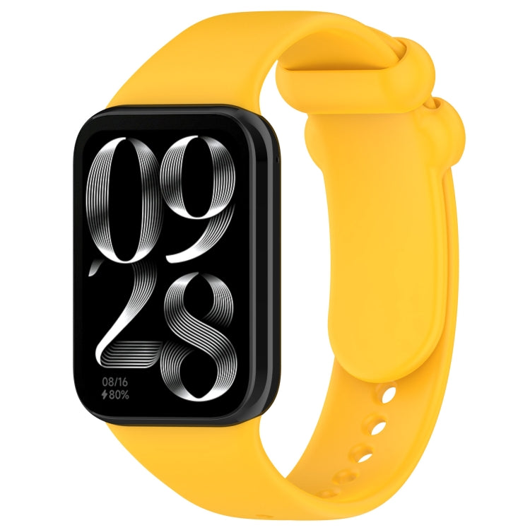 Solid Color Black Buckle Silicone Watch Band, For Xiaomi Band 10 Pro / Redmi Watch 6 / 5