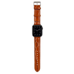 악어 무늬 가죽 손목 스트랩, Apple Watch 시리즈 7 45mm / 6 & SE & 5 & 4 44mm / 3 & 2 & 1 42mm용, Apple Watch Ultra 49mm / 시리즈 8&7 45mm / SE 2&6&SE&5&4 44mm / 3&2&1 42mm용, Apple Watch 시리즈 8&7 41mm / SE 2&6&SE&5&4 40mm / 3&2&1 38...
