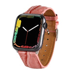 악어 무늬 가죽 손목 스트랩, Apple Watch 시리즈 7 45mm / 6 & SE & 5 & 4 44mm / 3 & 2 & 1 42mm용, Apple Watch Ultra 49mm / 시리즈 8&7 45mm / SE 2&6&SE&5&4 44mm / 3&2&1 42mm용, Apple Watch 시리즈 8&7 41mm / SE 2&6&SE&5&4 40mm / 3&2&1 38...