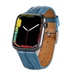 악어 무늬 가죽 손목 스트랩, Apple Watch 시리즈 7 45mm / 6 & SE & 5 & 4 44mm / 3 & 2 & 1 42mm용, Apple Watch Ultra 49mm / 시리즈 8&7 45mm / SE 2&6&SE&5&4 44mm / 3&2&1 42mm용, Apple Watch 시리즈 8&7 41mm / SE 2&6&SE&5&4 40mm / 3&2&1 38...
