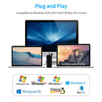 CR7 USB3.0 + 타입-C 다기능 카드 리더기 CF / XD / MS / SD / TF 카드 7-in-1, USB3.0 + 타입-C