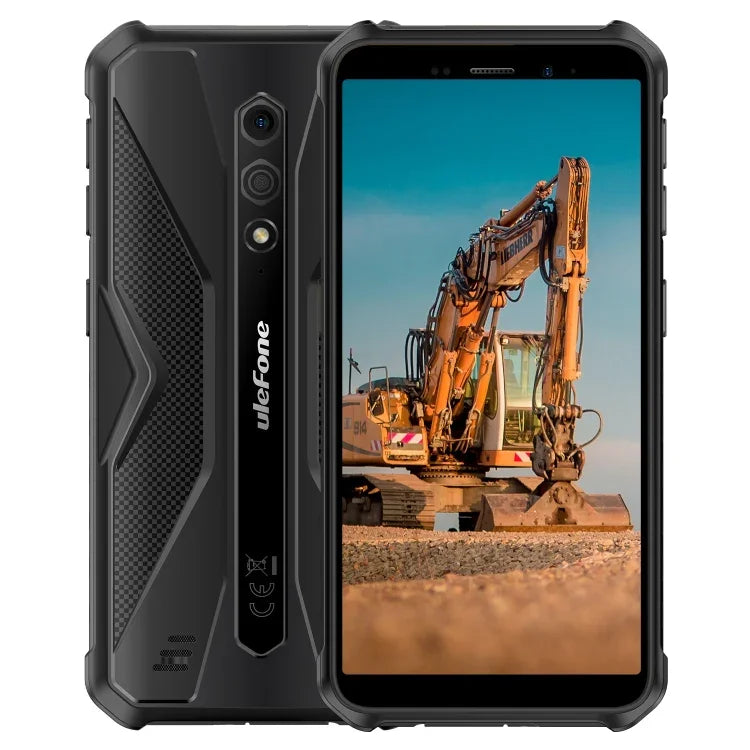 Ulefone Armor X12, 러기드 폰, 얼굴 인식, 5.45인치 Android 13 Go MediaTek Helio A22 쿼드 코어, 네트워크: 4G, NFC, 3GB+32GB