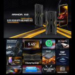 Ulefone Armor X12, 러기드 폰, 얼굴 인식, 5.45인치 Android 13 Go MediaTek Helio A22 쿼드 코어, 네트워크: 4G, NFC, 3GB+32GB