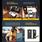 Ulefone Armor X12, 러기드 폰, 얼굴 인식, 5.45인치 Android 13 Go MediaTek Helio A22 쿼드 코어, 네트워크: 4G, NFC, 3GB+32GB