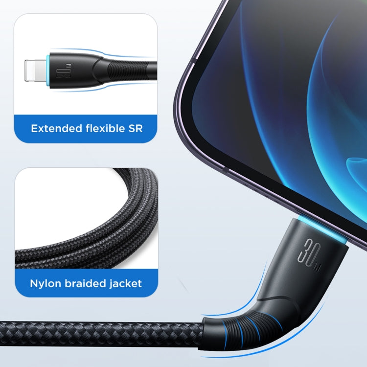JOYROOM SA32-CL3 스타리 시리즈 30W USB-C / Type-C to 8핀 고속 충전 데이터 케이블, USB-C / Type-C to 8핀
