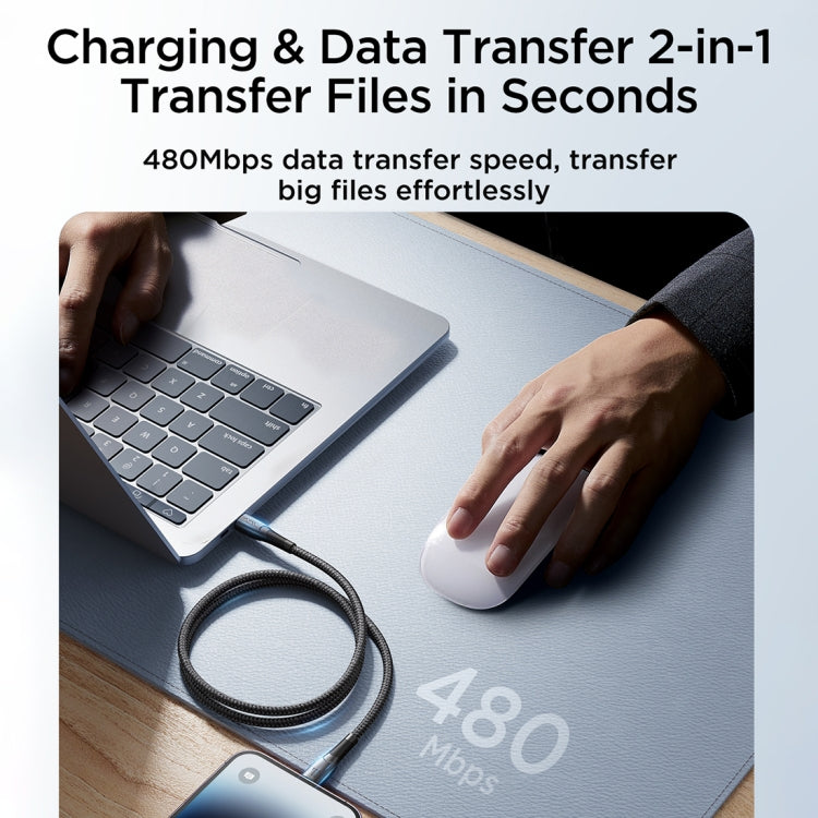 JOYROOM SA32-CL3 스타리 시리즈 30W USB-C / Type-C to 8핀 고속 충전 데이터 케이블, USB-C / Type-C to 8핀