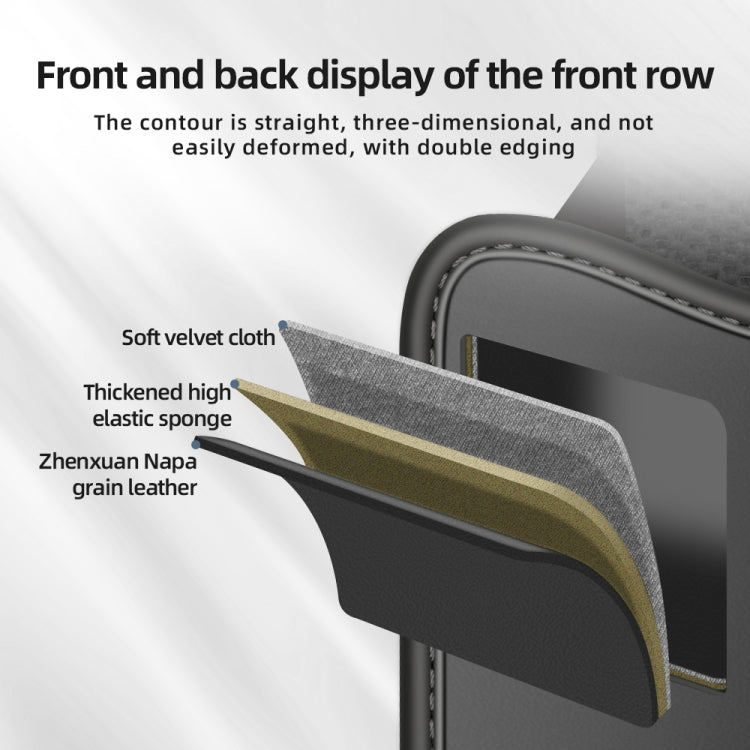 3054 Napa Texture Leather Car Center Console Storage Bag, 3054 (Olive Green), 3054 (Black), 3054 (Grey), 3054 (Brown)