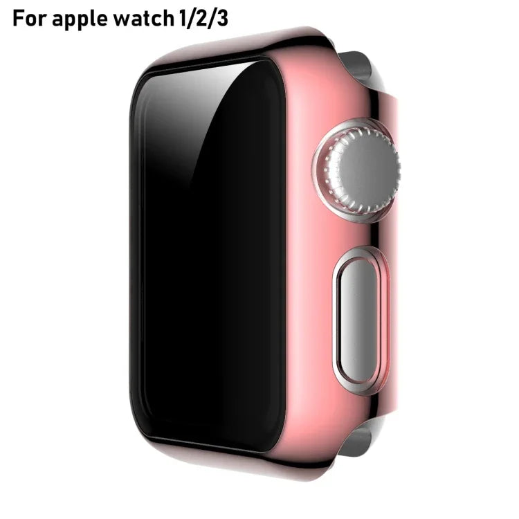 전체 커버링 도금 TPU 케이스, Apple Watch 시리즈 3 & 2 & 1 38mm용, Apple Watch 시리즈 3 & 2 & 1 42mm용, Apple Watch 시리즈 5 & 4 40mm용, Apple Watch 시리즈 5 & 4 44mm용