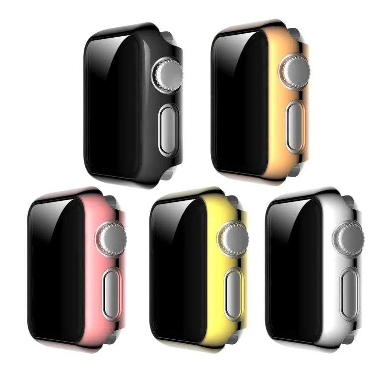 전체 커버링 도금 TPU 케이스, Apple Watch 시리즈 3 & 2 & 1 38mm용, Apple Watch 시리즈 3 & 2 & 1 42mm용, Apple Watch 시리즈 5 & 4 40mm용, Apple Watch 시리즈 5 & 4 44mm용