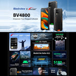 Blackview BV4800, IP68/IP69K/MIL-STD-810H, 6.56인치 Android 13 MediaTek MT6761V/WB Helio A22 쿼드 코어, 네트워크: 4G, OTG, BV4800 3GB+64GB
