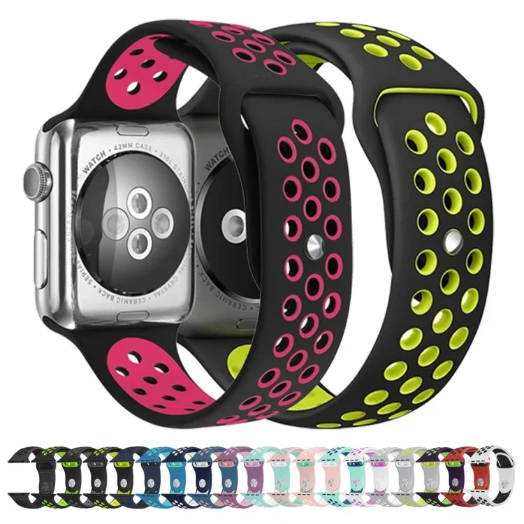 스포츠 실리콘 시계줄 스탠다드 에디션, Apple Watch 시리즈 8&7 41mm / SE 2&6&SE&5&4 40mm / 3&2&1 38mm용