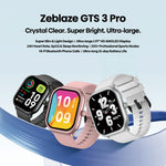 Zeblaze GTS 3 Pro IP68 1.97인치 HD 피트니스 스마트워치
