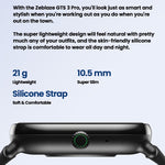 Zeblaze GTS 3 Pro IP68 1.97인치 HD 피트니스 스마트워치