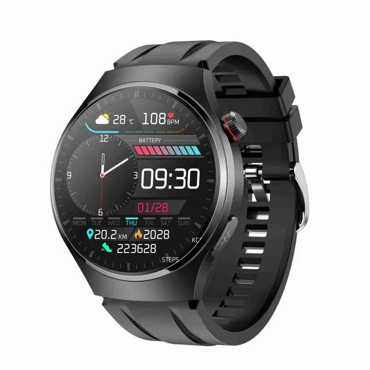 MT200 1.43인치 AMOLED IP67 스마트 통화 시계, ECG/체온/혈당 모니터링 지원