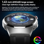 MT200 1.43인치 AMOLED IP67 스마트 통화 시계, ECG/체온/혈당 모니터링 지원