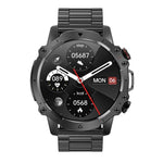 AK56 IP67 BT5.1 1.43인치 스마트워치 음성 통화 / 건강 모니터링 지원, 펄 스틸 스트랩, 스틸 메시 스트랩