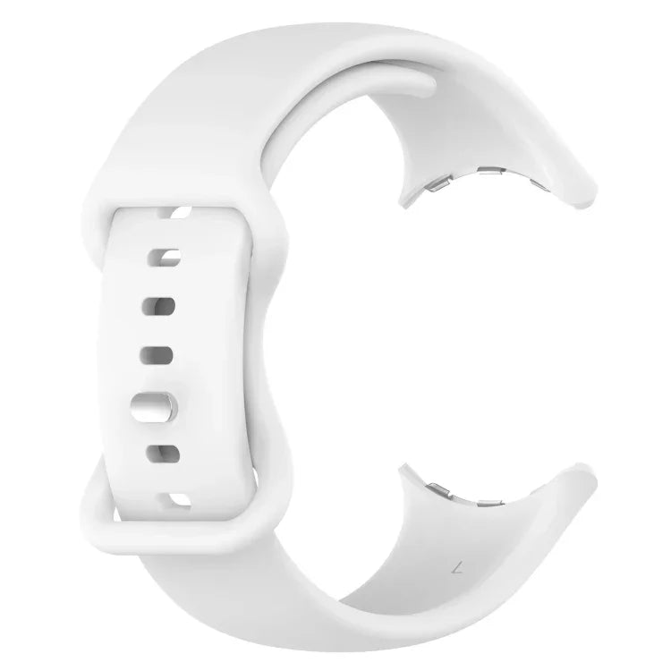 Google Pixel Watch 4 / 3 / 2 / 1 41mm 단색 실리콘 시계 밴드, S 사이즈, L 사이즈