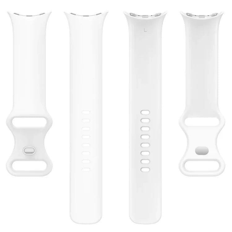 Google Pixel Watch 4 / 3 / 2 / 1 41mm 단색 실리콘 시계 밴드, S 사이즈, L 사이즈