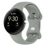Google Pixel Watch 4 / 3 / 2 / 1 41mm 단색 실리콘 시계 밴드, S 사이즈, L 사이즈