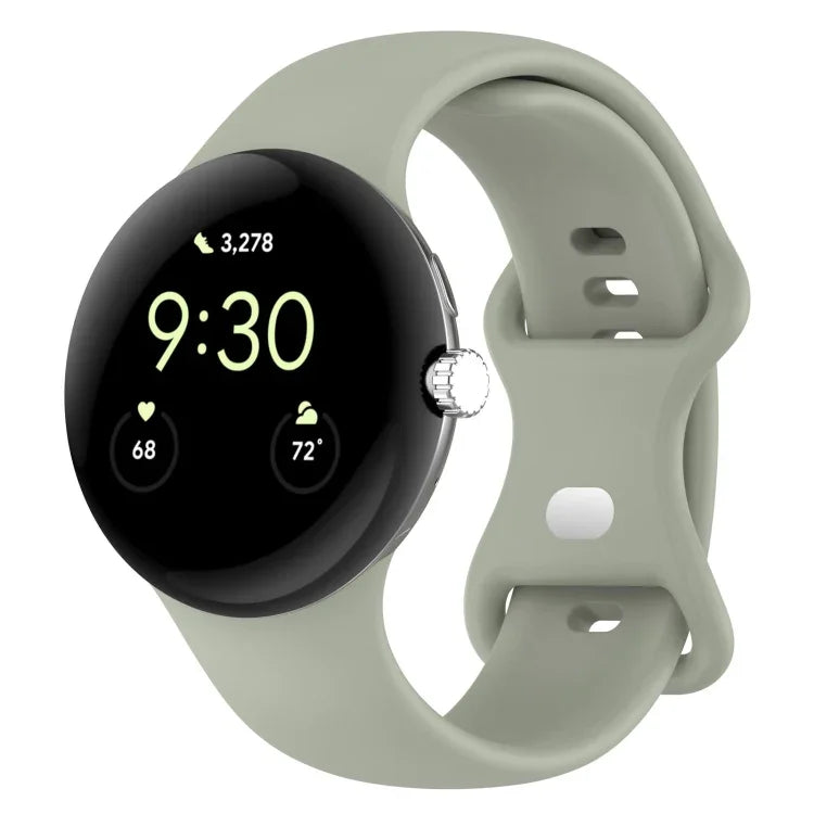 Google Pixel Watch 4 / 3 / 2 / 1 41mm 단색 실리콘 시계 밴드, S 사이즈, L 사이즈