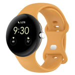 Google Pixel Watch 4 / 3 / 2 / 1 41mm 단색 실리콘 시계 밴드, S 사이즈, L 사이즈