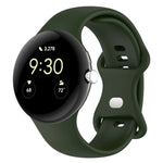Google Pixel Watch 4 / 3 / 2 / 1 41mm 단색 실리콘 시계 밴드, S 사이즈, L 사이즈