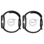Google Pixel Watch 4 / 3 / 2 / 1 41mm 단색 실리콘 시계 밴드, S 사이즈, L 사이즈