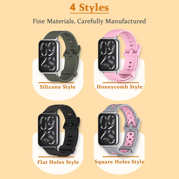 Mijobs Silicone Breathable Watch Band, For Xiaomi Band 10 Pro / Redmi Watch 6 / 5