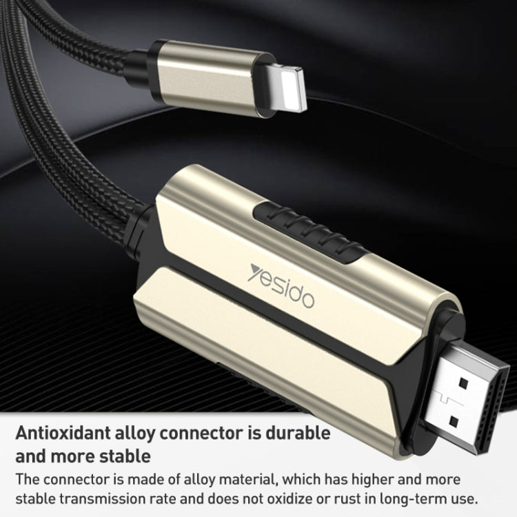 Yesido HM13 2m 8핀 to HDMI 1080P HDTV 어댑터 케이블, HM13