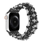 비즈 다이아몬드 팔찌 시계 밴드, Apple Watch SE 2023 44mm용, Apple Watch SE 2023 40mm용, Apple Watch Ultra 2 49mm용, Apple Watch Series 9 45mm용, Apple Watch Series 9 41mm용, Apple Watch Ultra 49mm용, Apple Watch Series 8 41mm용