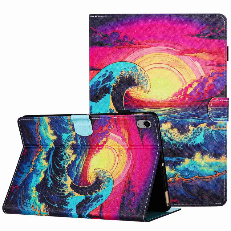 Painted Pattern Stitching Smart Leather Tablet Case, For iPad 10th Gen 10.9 2022, For iPad mini 2024 / mini 6, For iPad 11 Pro 2024 / 2020 / Air 4 10.9, For iPad 10.2 2020 / 2019, For iPad mini 5 / 4 / 3 / 2 / 1, For iPad 9.7 2018 / 2017