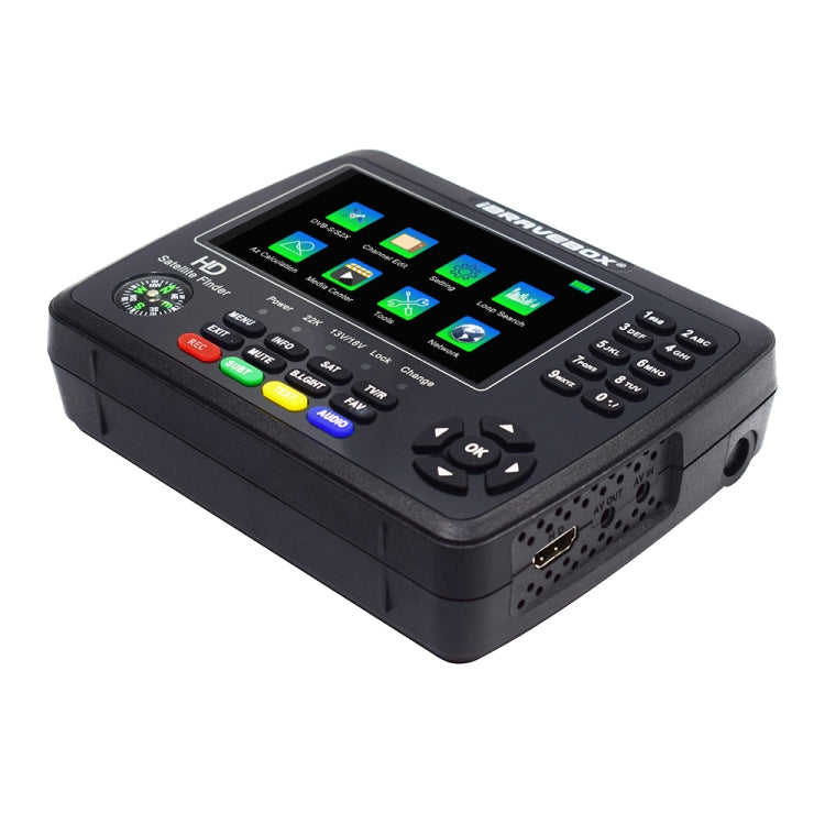 iBRAVEBOX V10 Finder Max 4.3인치 디스플레이 디지털 위성 미터 신호 탐지기, DVB-S/S2/S2X 지원, EU 플러그, US 플러그, UK 플러그, AU 플러그