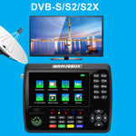 iBRAVEBOX V10 Finder Max 4.3인치 디스플레이 디지털 위성 미터 신호 탐지기, DVB-S/S2/S2X 지원, EU 플러그, US 플러그, UK 플러그, AU 플러그