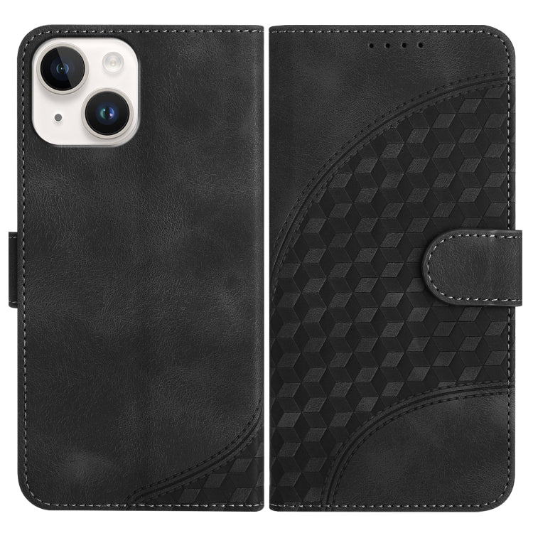 YX0060 Elephant Head Embossed Phone Leather Case with Lanyard, For iPhone 15, For iPhone 14 Plus, For iPhone 14, For iPhone 14 Pro, For iPhone 14 Pro Max, For iPhone SE 2022/SE 2020/6/7/8