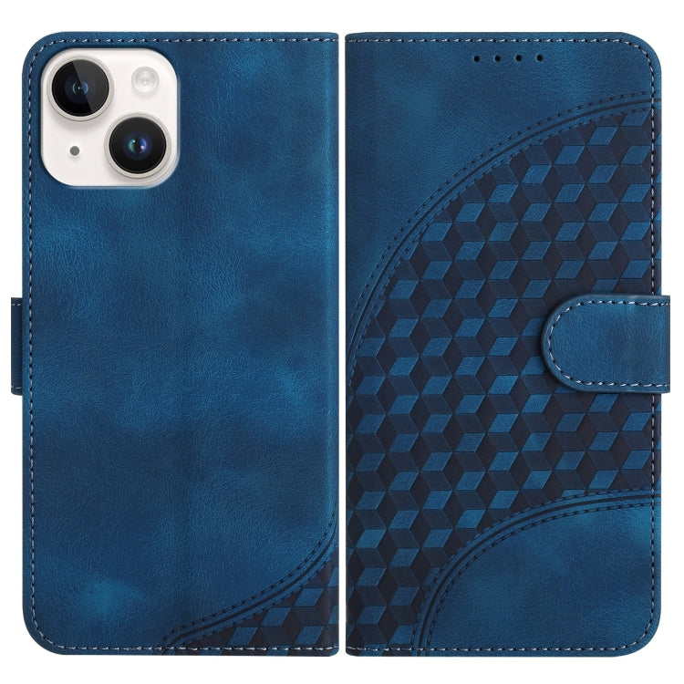 YX0060 Elephant Head Embossed Phone Leather Case with Lanyard, For iPhone 15, For iPhone 14 Plus, For iPhone 14, For iPhone 14 Pro, For iPhone 14 Pro Max, For iPhone SE 2022/SE 2020/6/7/8
