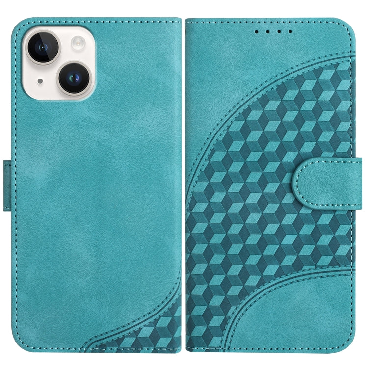 YX0060 Elephant Head Embossed Phone Leather Case with Lanyard, For iPhone 15, For iPhone 14 Plus, For iPhone 14, For iPhone 14 Pro, For iPhone 14 Pro Max, For iPhone SE 2022/SE 2020/6/7/8