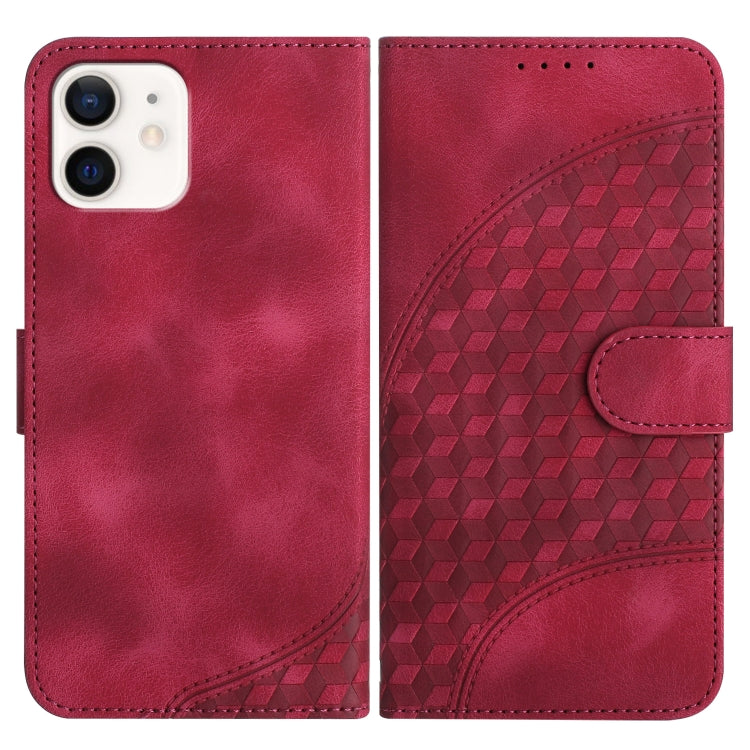 YX0060 Elephant Head Embossed Phone Leather Case with Lanyard, For iPhone 12 mini, For iPhone 11 Pro Max, For iPhone 11, For iPhone 11 Pro, For iPhone XS / X, For iPhone XR